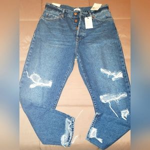 Forever 21 Distressed Mom Jeans,  NWT sz 31